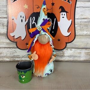 Halloween Gnome Handmade Dracula Frankenstein Flannel Faux Fur Home Decor